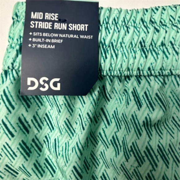 DSG Women's Mid Rise Stride Run Shorts Green Size XS - Picture 4 of 7